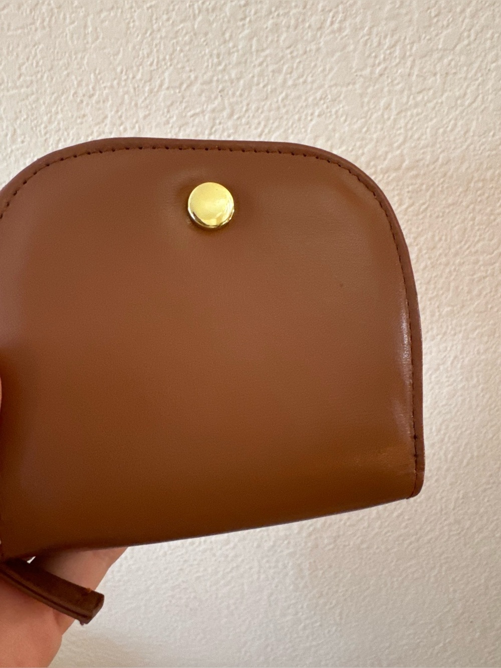 Mundi tan gold wallet small butterscotch